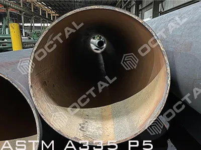 ASTM A335 P5 بې سیمه مصر د فولادو پایپ