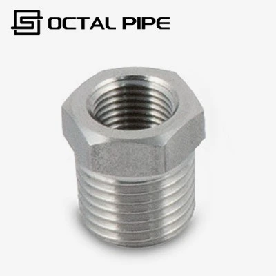 stainless steel threaded reducer bushing pipe fitting product image stainless steel threaded reducer bushing pipe fitting product image